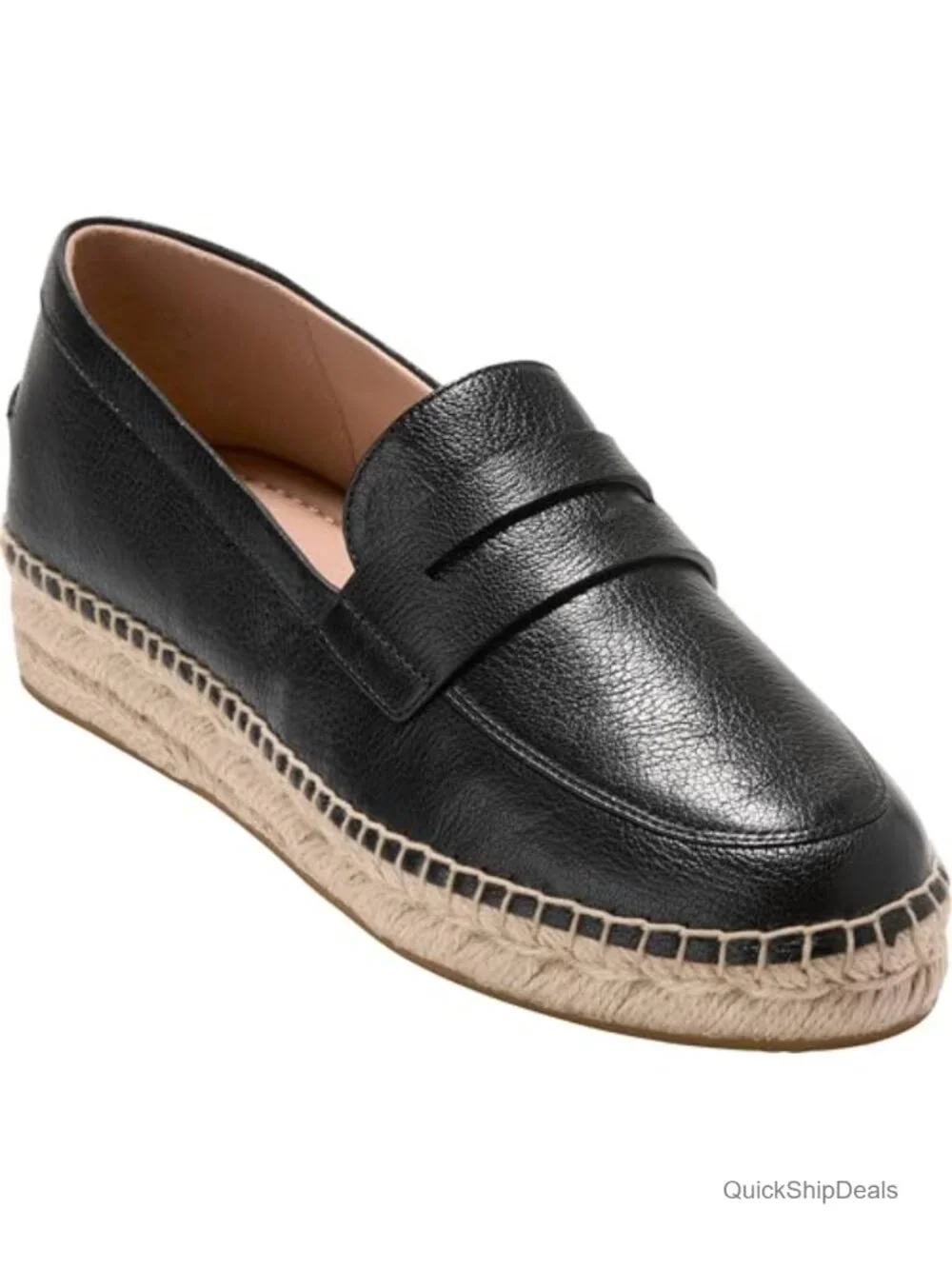 Cole Haan Women's Cloudfeel Livvy Espadrille Penny Loafers Leather Slip-On